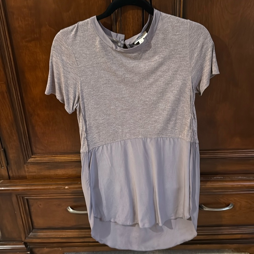 Wilfred shirt with silk on the bottom